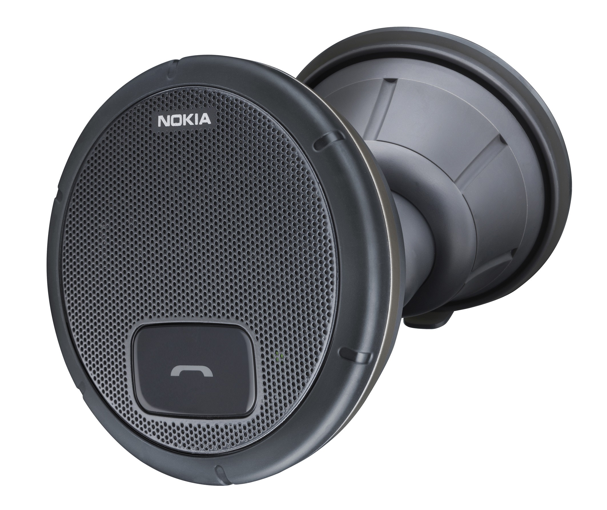 Nokia HF-310 Bluetooth Carkit / Højtalertelefon m. sugekop + solskærms klip + fæste til instrumentbræt - Sort
