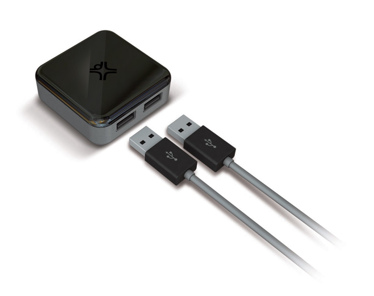 XtremeMac InCharge Home Plus Dobbelt USB Rejseadapter til bl.a. iPhone/ iPod - Sort