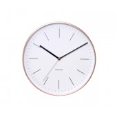 Karlsson Wall Clock Minimal - Hvid/Kobber 27,5 cm