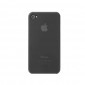 Apple iPhone 4 Kvalitets Cover af tykt gummi - Grå Transparent 